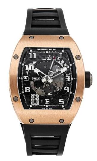 Richard Mille RM005 Rose Gold Skelontonized Felipe Massa Watch Replica